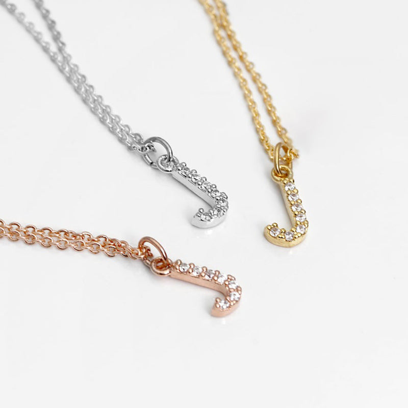 DIY Personalized Necklace With Zircon Letter Necklace