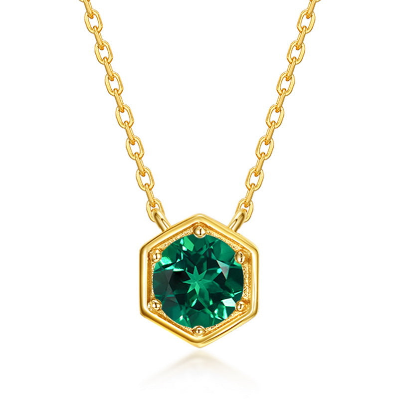 Twelve Birthstone Necklace Gold-plated Necklace