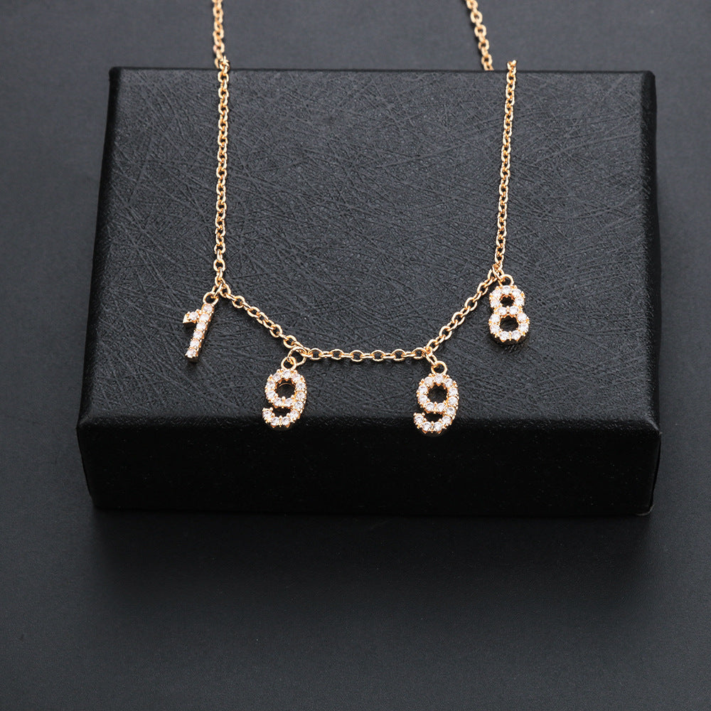 DIY Personalized Necklace With Zircon Letter Necklace